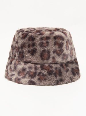 Dynamic Star Leopard Fluffy Bucket Hat