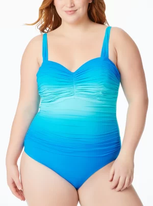 Bleu by Rod Beattie Plus Size Ruched Swimsuit