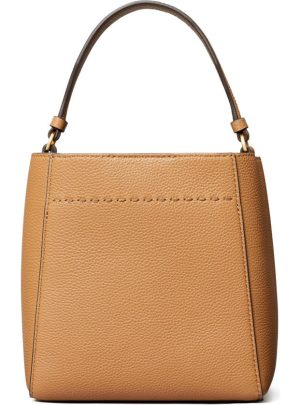 McGraw Small Leather Bucket Bag TORY BURCH