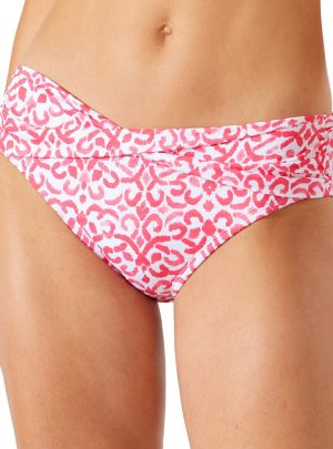 Scrolls Twist High Waist Bikini Bottoms