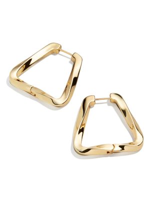 Verity Twisted Square Hoop Earrings BAUBLEBAR